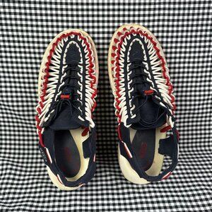 Keen UNEEK X Tokyo Hemp Connection Red White Blue Men's Gorpcore Sandal Size 11